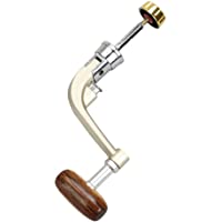 Rokoo Carrete de pesca Mango Carrete de giro Manija plegable Brazo oscilante Manivela de madera Accesorios